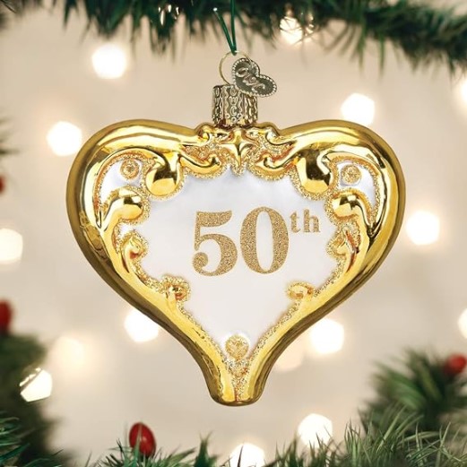 Old world Christmas heart