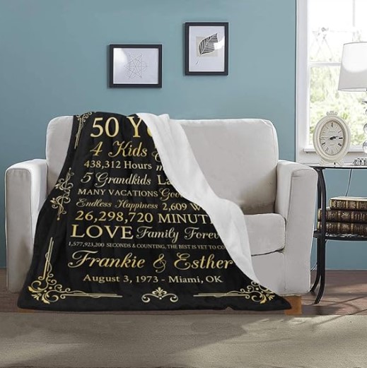 50th anniversary blanket