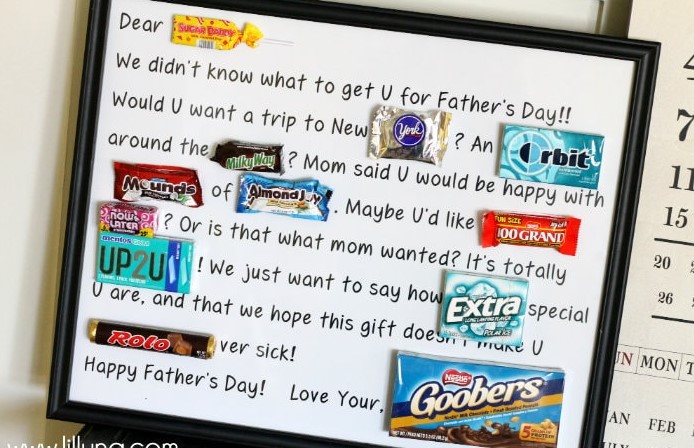 Father’s Day Candy Bar Poster 