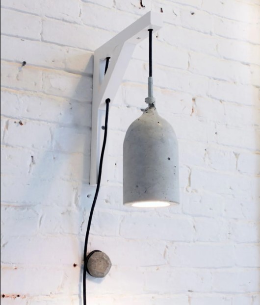 DIY Concrete Pendant Lamp