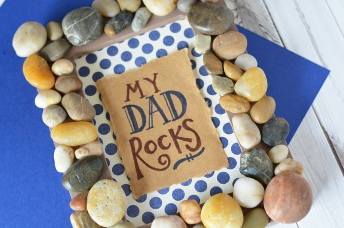 DIY My Dad Rocks Photo Frame