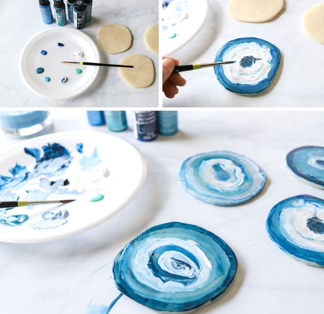 DIY Agate Coasters