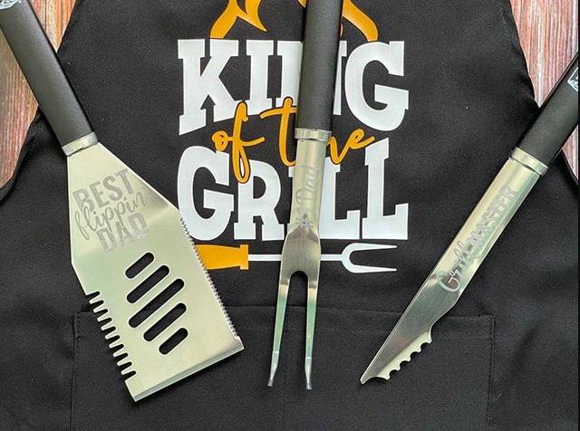 DIY Etched Grilling Tools