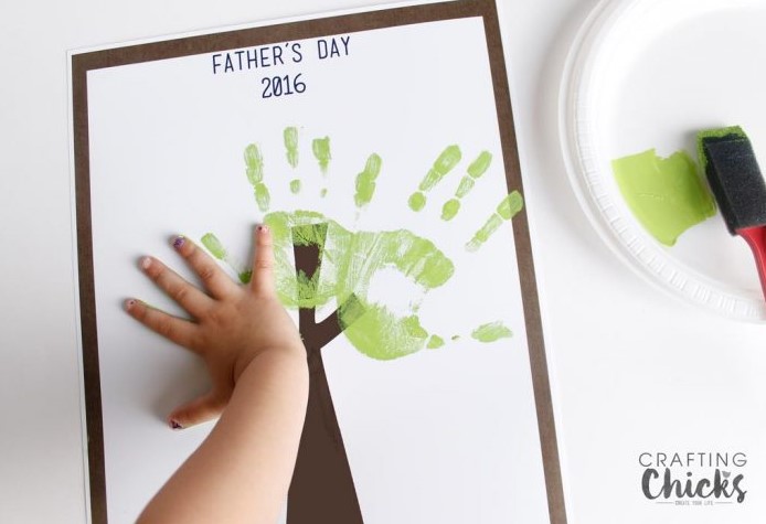 Father's Day Handprint Tree