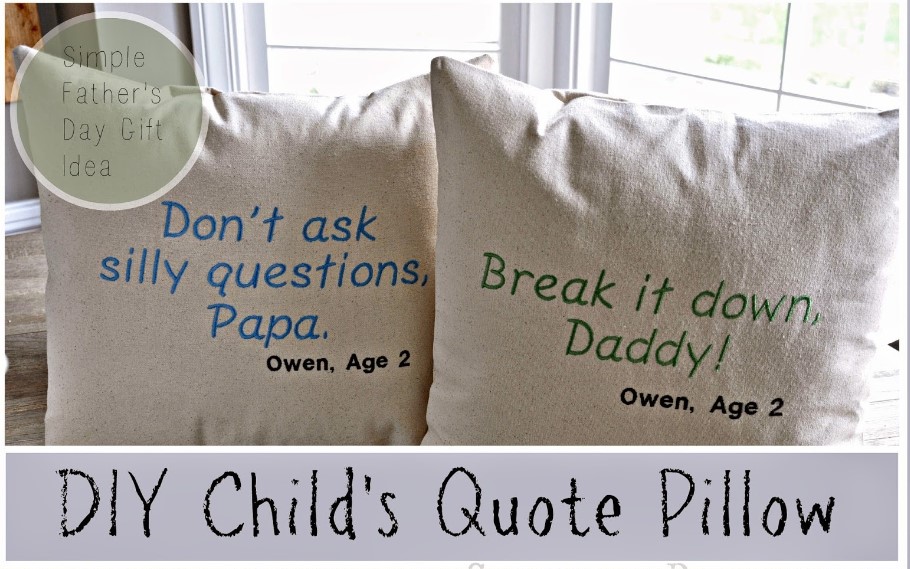 Child's Quote Pillow