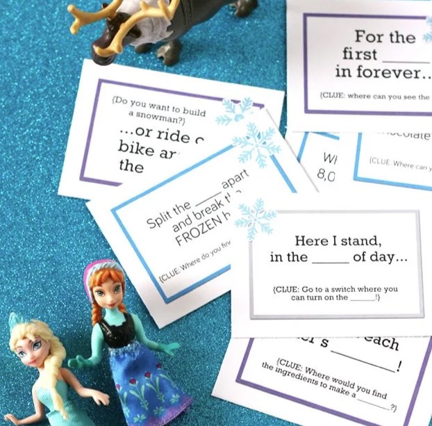 Frozen Theme Scavenger Hunt