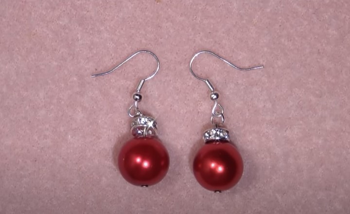 Christmas Ornament Earrings Beading