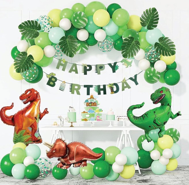 Dinosaur Birthday Balloon Garland Arch Kit