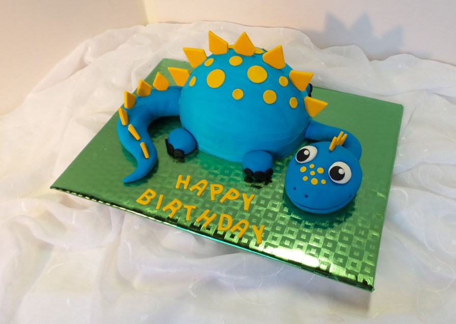 Dinosaur Shaped Cake