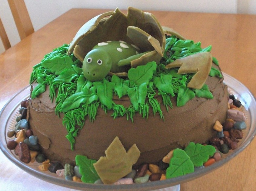 Dinosaur Egg Nest Cake