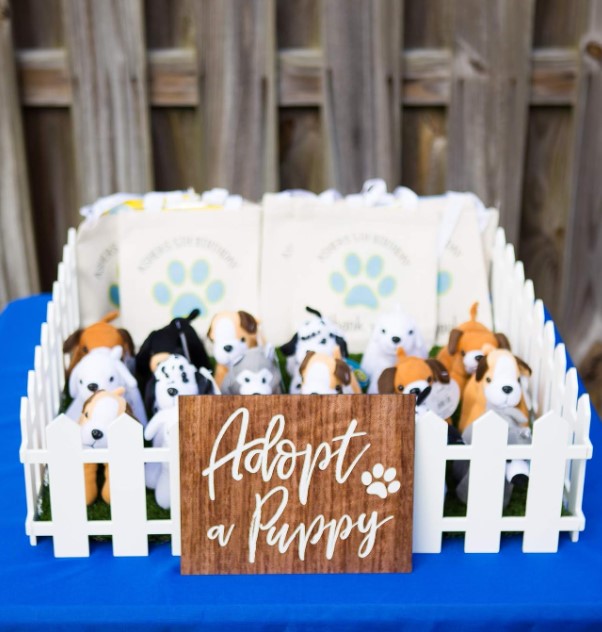 Birthday Party Decor Favor Table