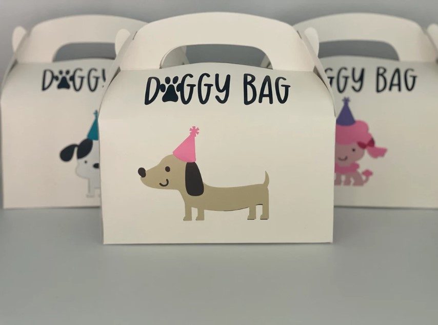 Dog Party Favor Box