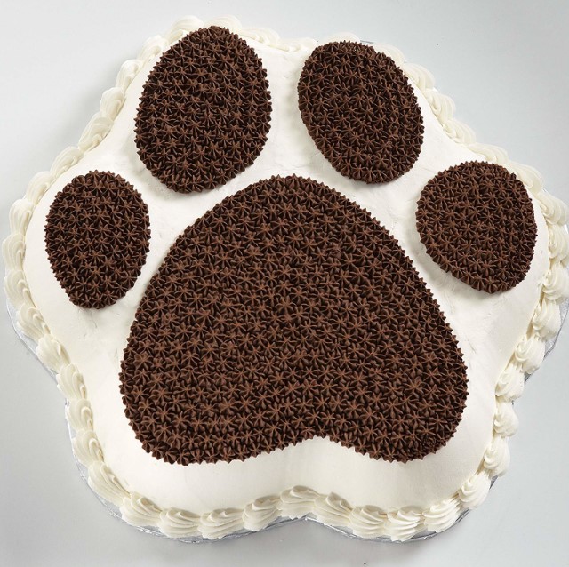 Paw Print Cake