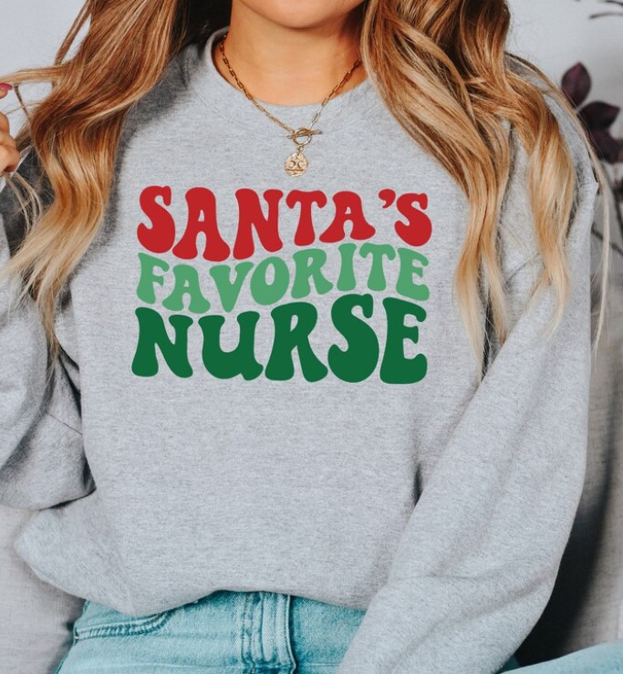 Santa Favorite Nurse Shirt