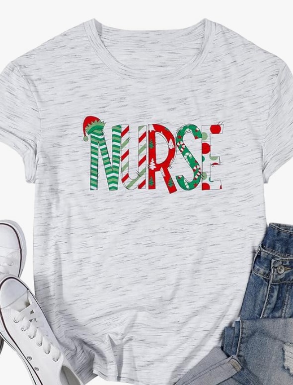 Nurse Christmas Shirts for Women