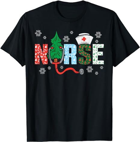 Nurse Christmas Tree T-Shirt