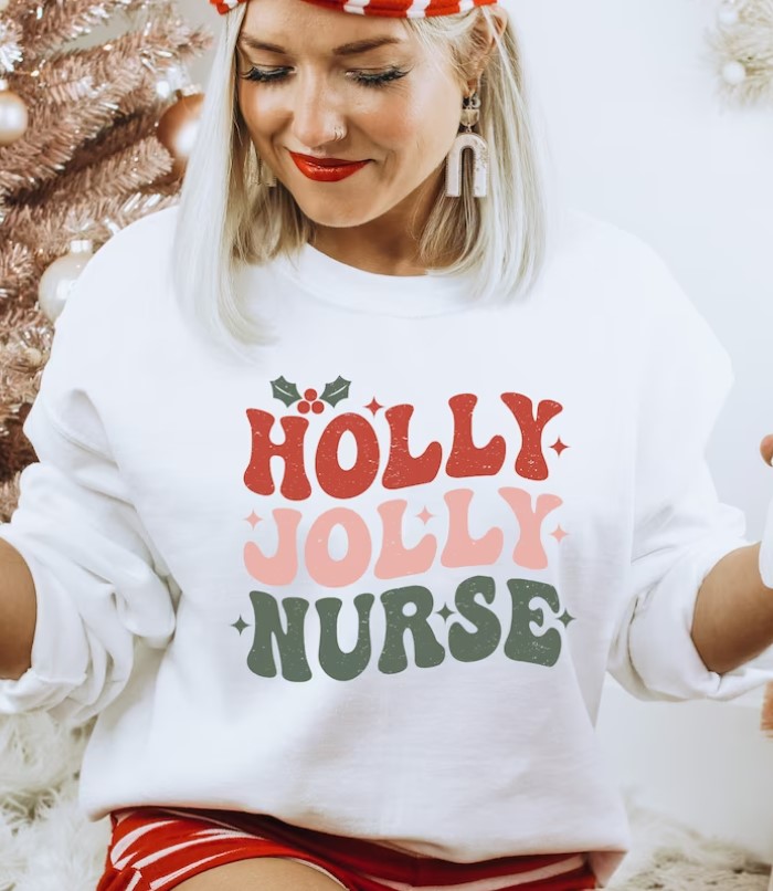 Holly Jolly Nurse Sweatshirt