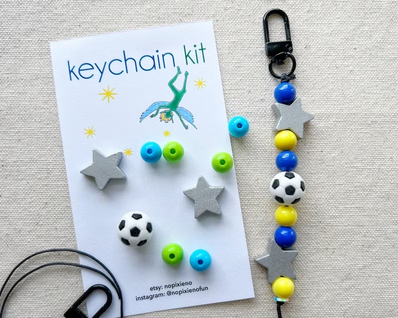Soccer DIY Keychain