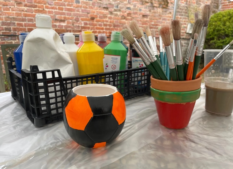 Soccer Art and Craft Station