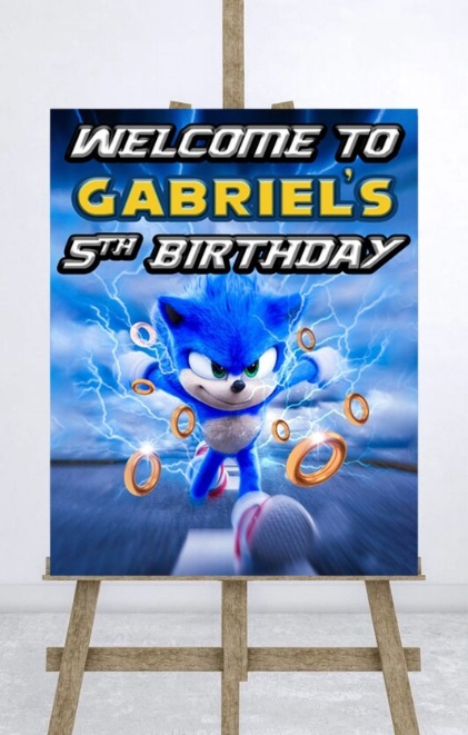 Sonic Prime Personalized Welcome Sign