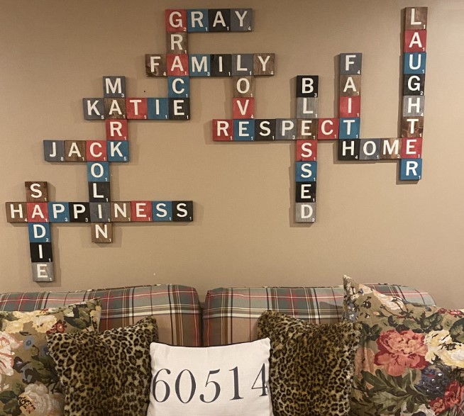 Christmas Scrabble Tile Art