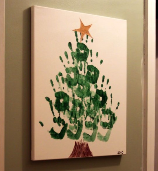 Handprint Christmas Tree