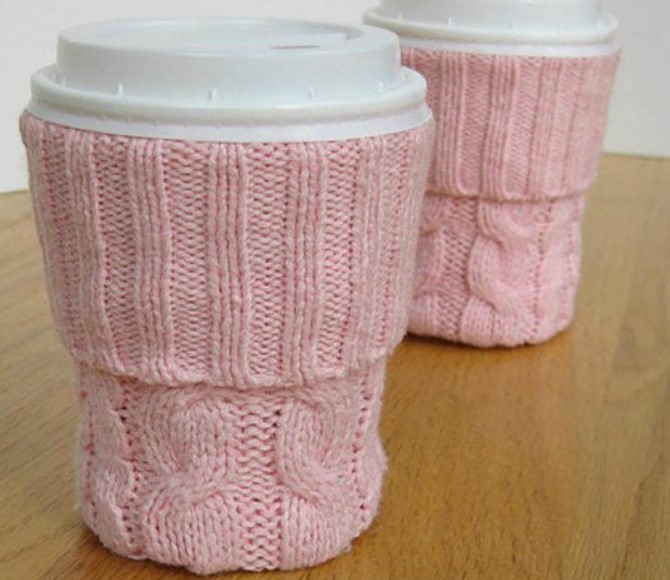 Vintage Cup Sleeve Recycled