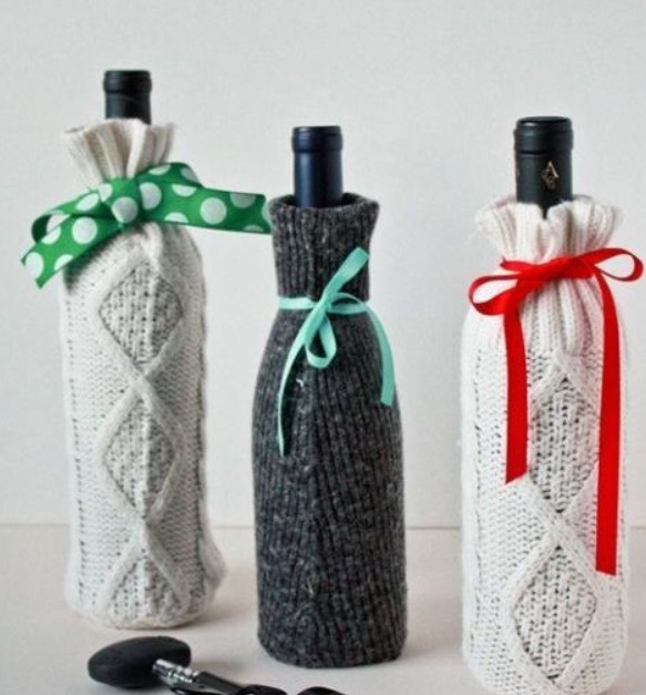 Wine Bottle Sweater Sleeves