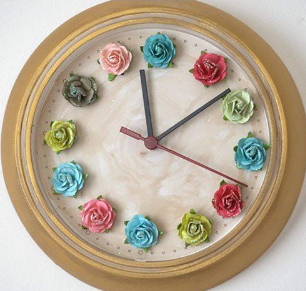 Flower Wall Clock