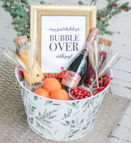 DIY Christmas Gift Baskets Your Friends Will Love- The Design Twins