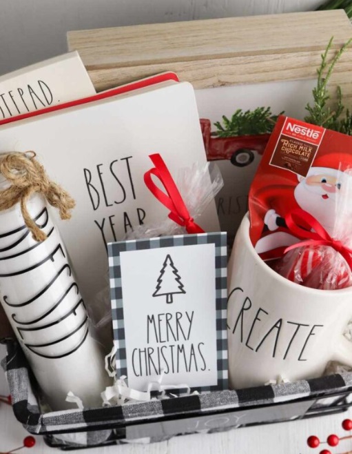 coffee gift basket for the holidays via playswellwithbutter