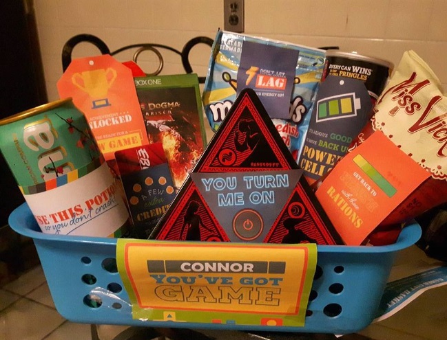 Gamer Gift Basket