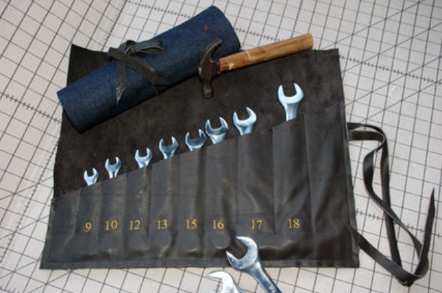 DIY Roll-up Tool Organizer