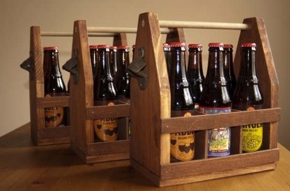 Wooden Six Pack Holder