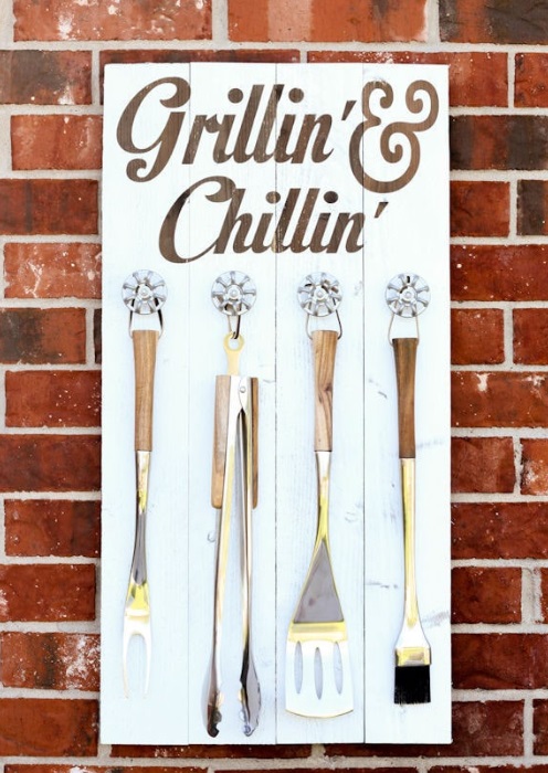 DIY Grill Set Holder