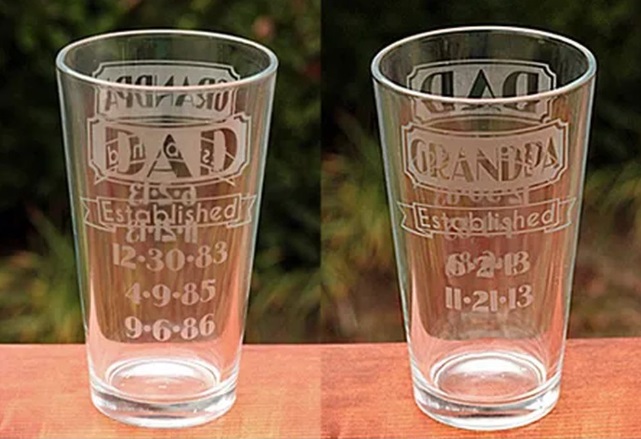 DIY Etched Beer Glass