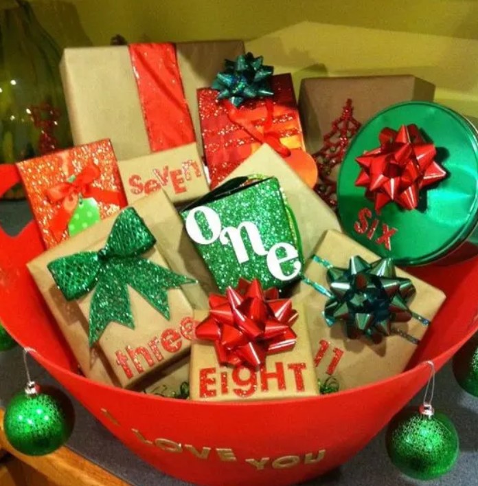 Christmas Advent Bucket