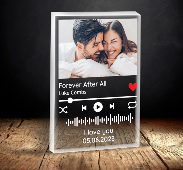 Melody Of Love Rectangle Acrylic Plaque