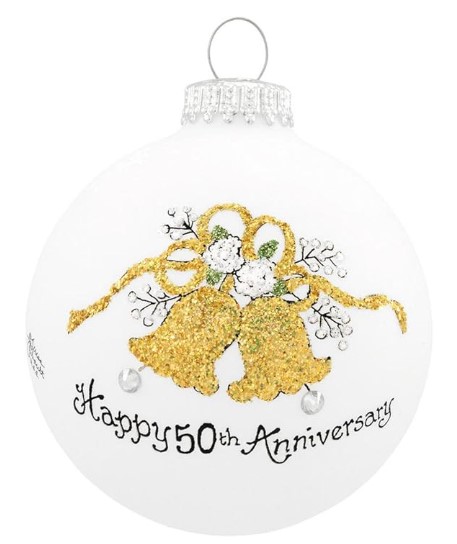 50th Anniversary Glass Bells