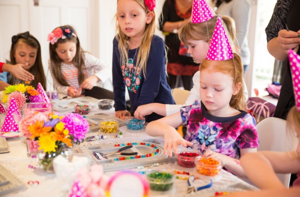 8 year old birthday party ideas - jewelry making party