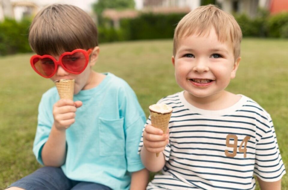 8 year old birthday party ideas - ice cream party