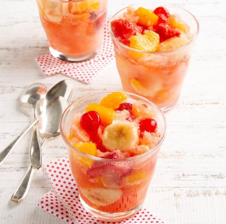 8 year old birthday party ideas - Slushy fruit salad