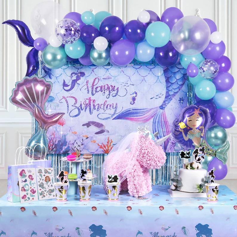 8 year old birthday party ideas - The Little Mermaid theme