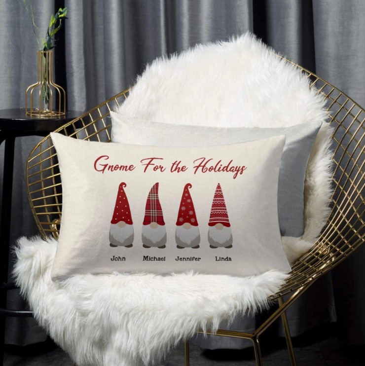 Custom Name And Number Rectangular Pillow