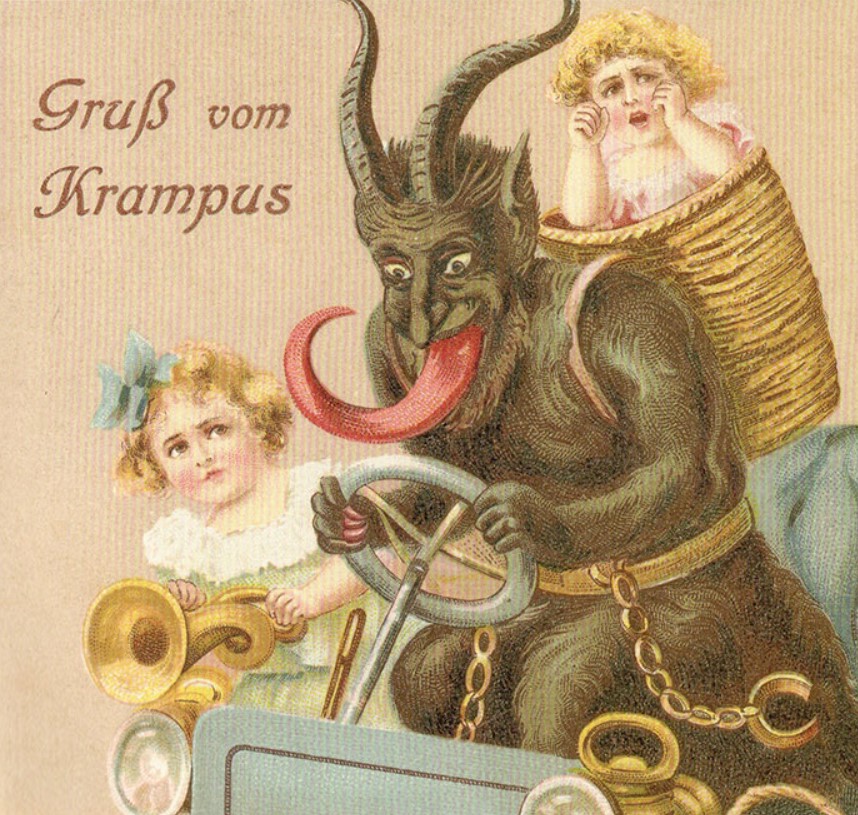 Creepy Victorian Christmas cards