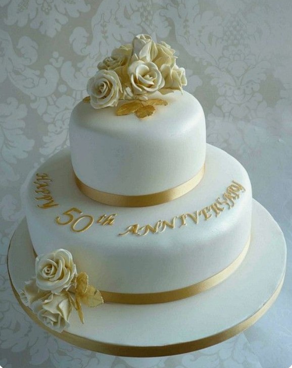 50th anniversary cake ideas