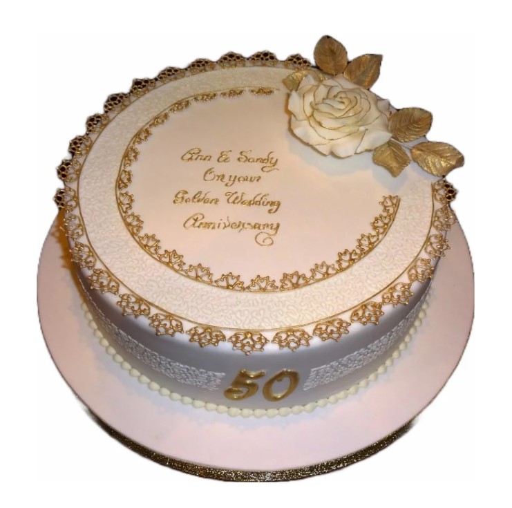 50th anniversary cake ideas