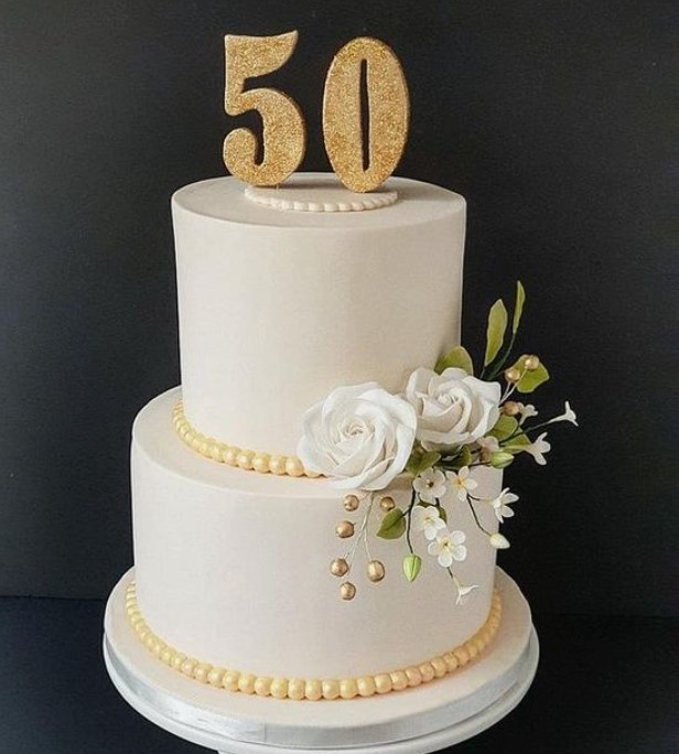 50th anniversary cake ideas