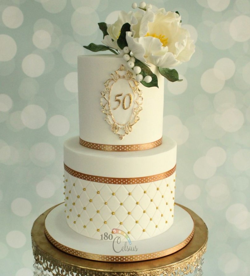 50th anniversary cake ideas