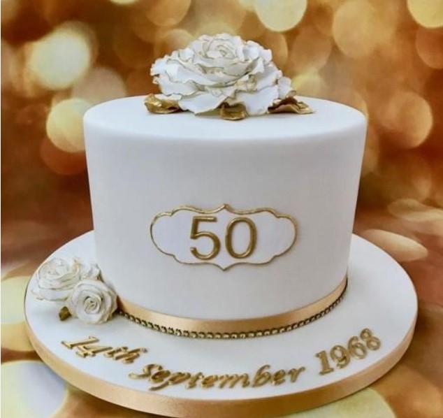 50th anniversary cake ideas